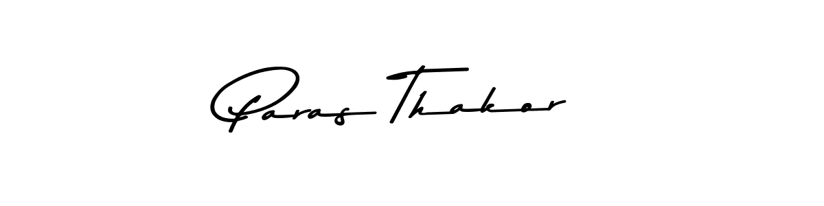 Make a beautiful signature design for name Paras Thakor. With this signature (Asem Kandis PERSONAL USE) style, you can create a handwritten signature for free. Paras Thakor signature style 9 images and pictures png