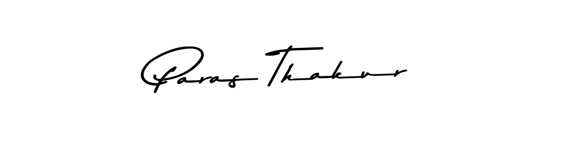 Design your own signature with our free online signature maker. With this signature software, you can create a handwritten (Asem Kandis PERSONAL USE) signature for name Paras Thakur. Paras Thakur signature style 9 images and pictures png