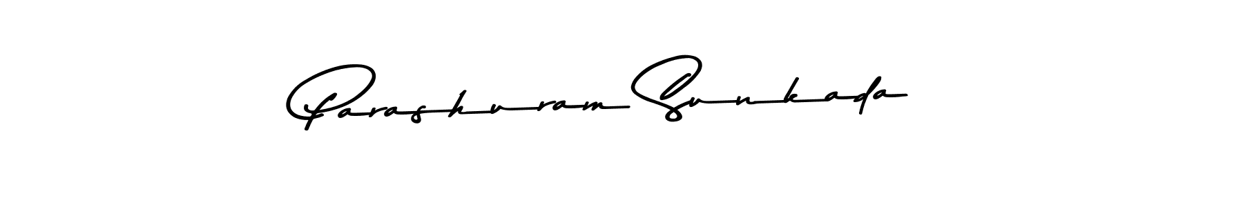 Asem Kandis PERSONAL USE is a professional signature style that is perfect for those who want to add a touch of class to their signature. It is also a great choice for those who want to make their signature more unique. Get Parashuram Sunkada name to fancy signature for free. Parashuram Sunkada signature style 9 images and pictures png