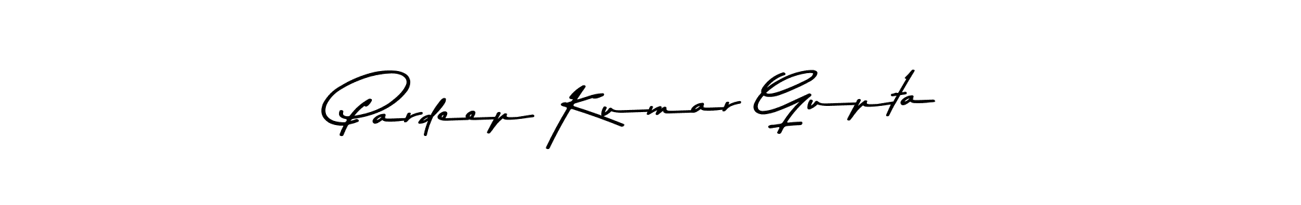 Create a beautiful signature design for name Pardeep Kumar Gupta. With this signature (Asem Kandis PERSONAL USE) fonts, you can make a handwritten signature for free. Pardeep Kumar Gupta signature style 9 images and pictures png