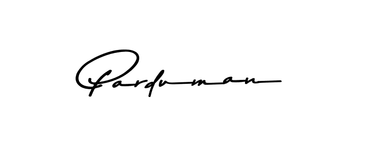 How to make Parduman name signature. Use Asem Kandis PERSONAL USE style for creating short signs online. This is the latest handwritten sign. Parduman signature style 9 images and pictures png