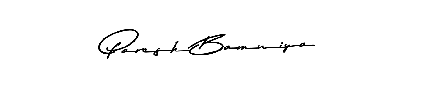 Also we have Paresh Bamniya name is the best signature style. Create professional handwritten signature collection using Asem Kandis PERSONAL USE autograph style. Paresh Bamniya signature style 9 images and pictures png