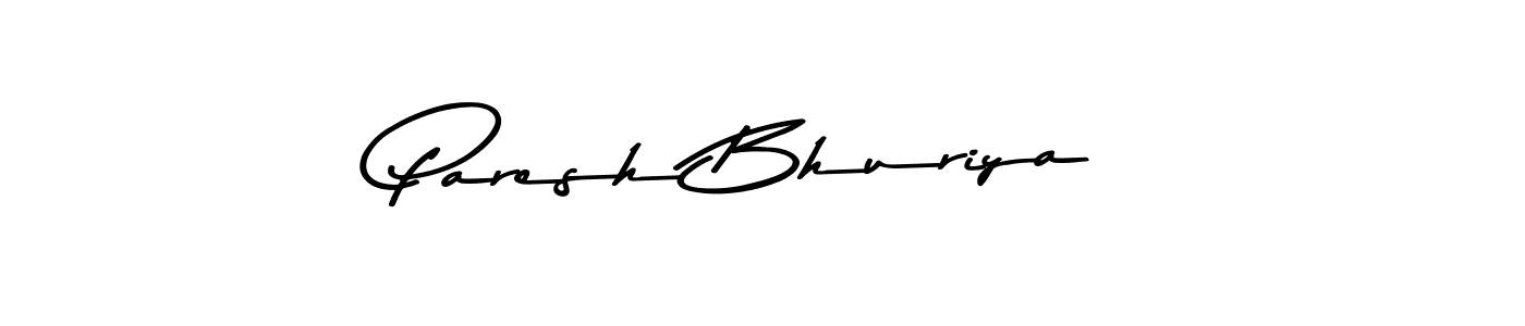 How to make Paresh Bhuriya signature? Asem Kandis PERSONAL USE is a professional autograph style. Create handwritten signature for Paresh Bhuriya name. Paresh Bhuriya signature style 9 images and pictures png