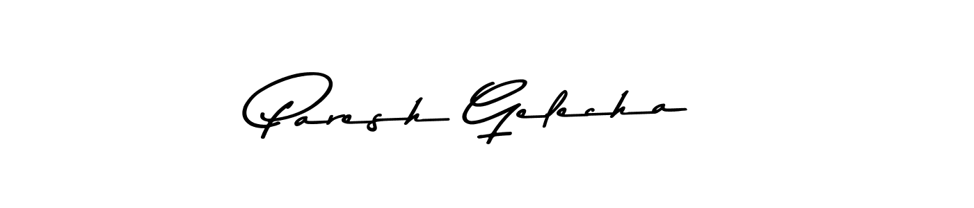 Also we have Paresh Gelecha name is the best signature style. Create professional handwritten signature collection using Asem Kandis PERSONAL USE autograph style. Paresh Gelecha signature style 9 images and pictures png