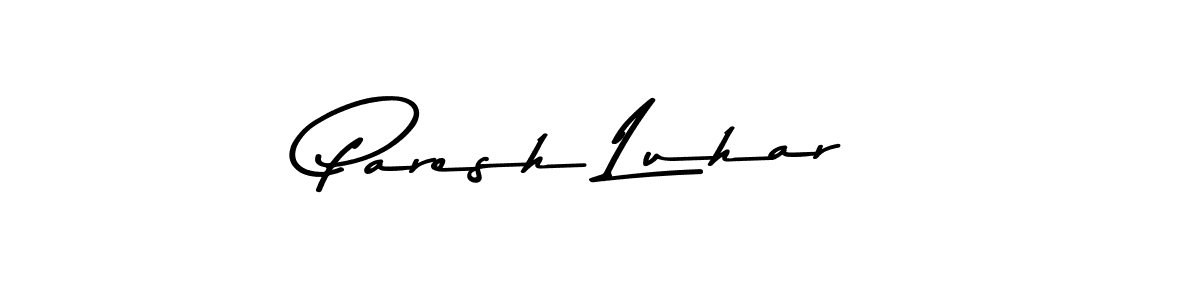 Paresh Luhar stylish signature style. Best Handwritten Sign (Asem Kandis PERSONAL USE) for my name. Handwritten Signature Collection Ideas for my name Paresh Luhar. Paresh Luhar signature style 9 images and pictures png