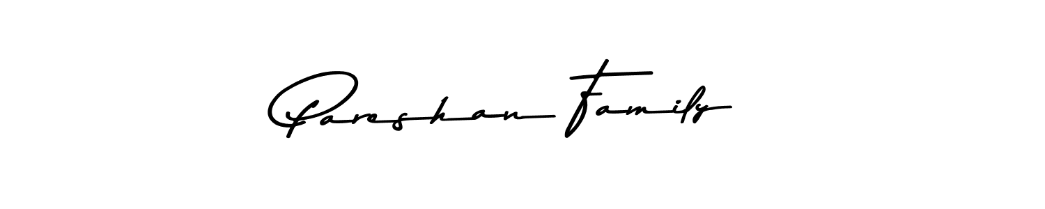 Design your own signature with our free online signature maker. With this signature software, you can create a handwritten (Asem Kandis PERSONAL USE) signature for name Pareshan Family. Pareshan Family signature style 9 images and pictures png