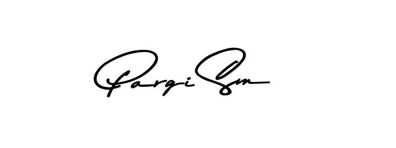 Create a beautiful signature design for name Pargi Sm. With this signature (Asem Kandis PERSONAL USE) fonts, you can make a handwritten signature for free. Pargi Sm signature style 9 images and pictures png