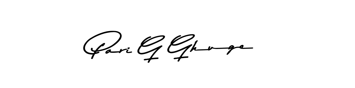 You should practise on your own different ways (Asem Kandis PERSONAL USE) to write your name (Pari G Ghuge) in signature. don't let someone else do it for you. Pari G Ghuge signature style 9 images and pictures png