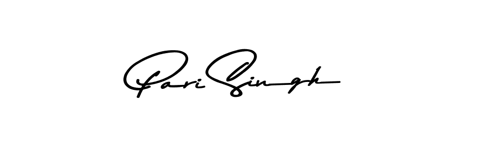 Create a beautiful signature design for name Pari Singh. With this signature (Asem Kandis PERSONAL USE) fonts, you can make a handwritten signature for free. Pari Singh signature style 9 images and pictures png