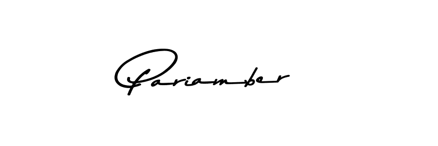 Design your own signature with our free online signature maker. With this signature software, you can create a handwritten (Asem Kandis PERSONAL USE) signature for name Pariamber. Pariamber signature style 9 images and pictures png