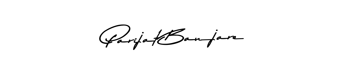 Make a beautiful signature design for name Parijat Banjare. With this signature (Asem Kandis PERSONAL USE) style, you can create a handwritten signature for free. Parijat Banjare signature style 9 images and pictures png