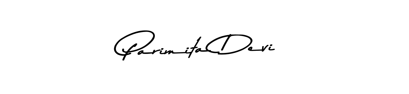 How to make Parimita Devi name signature. Use Asem Kandis PERSONAL USE style for creating short signs online. This is the latest handwritten sign. Parimita Devi signature style 9 images and pictures png