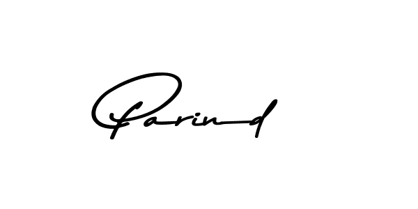 Use a signature maker to create a handwritten signature online. With this signature software, you can design (Asem Kandis PERSONAL USE) your own signature for name Parind. Parind signature style 9 images and pictures png