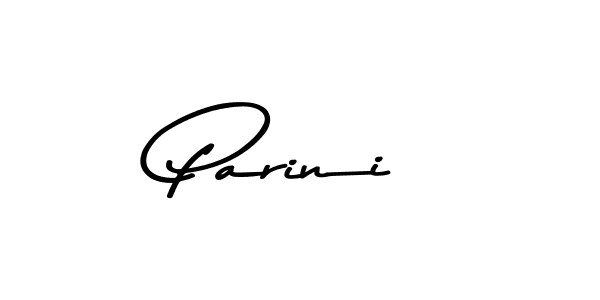 Design your own signature with our free online signature maker. With this signature software, you can create a handwritten (Asem Kandis PERSONAL USE) signature for name Parini. Parini signature style 9 images and pictures png