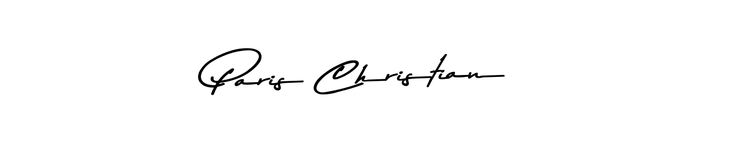 Make a beautiful signature design for name Paris Christian. With this signature (Asem Kandis PERSONAL USE) style, you can create a handwritten signature for free. Paris Christian signature style 9 images and pictures png