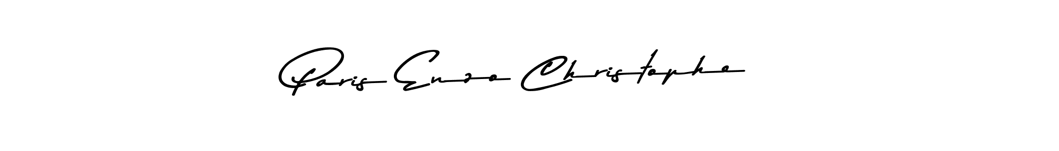 Create a beautiful signature design for name Paris Enzo Christophe. With this signature (Asem Kandis PERSONAL USE) fonts, you can make a handwritten signature for free. Paris Enzo Christophe signature style 9 images and pictures png