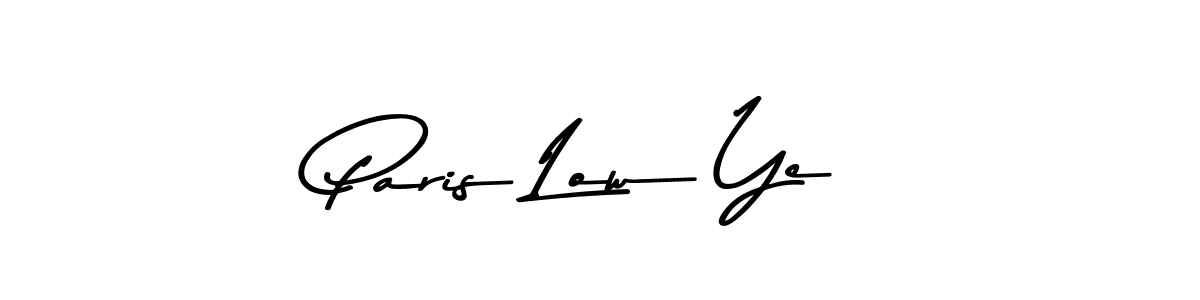 Create a beautiful signature design for name Paris Low Ye. With this signature (Asem Kandis PERSONAL USE) fonts, you can make a handwritten signature for free. Paris Low Ye signature style 9 images and pictures png