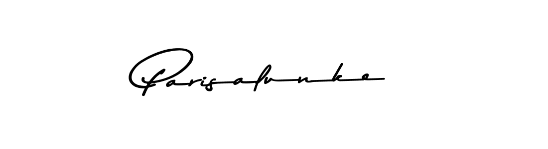 Make a beautiful signature design for name Parisalunke. With this signature (Asem Kandis PERSONAL USE) style, you can create a handwritten signature for free. Parisalunke signature style 9 images and pictures png