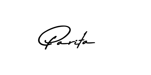 Create a beautiful signature design for name Parita. With this signature (Asem Kandis PERSONAL USE) fonts, you can make a handwritten signature for free. Parita signature style 9 images and pictures png