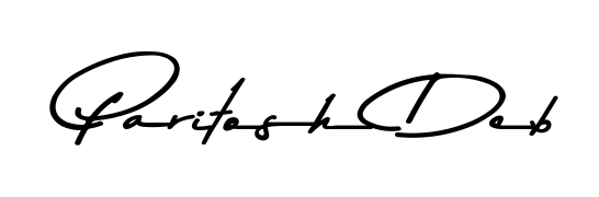 The best way (Asem Kandis PERSONAL USE) to make a short signature is to pick only two or three words in your name. For converting this name Paritosh Deb. Paritosh Deb signature style 9 images and pictures png