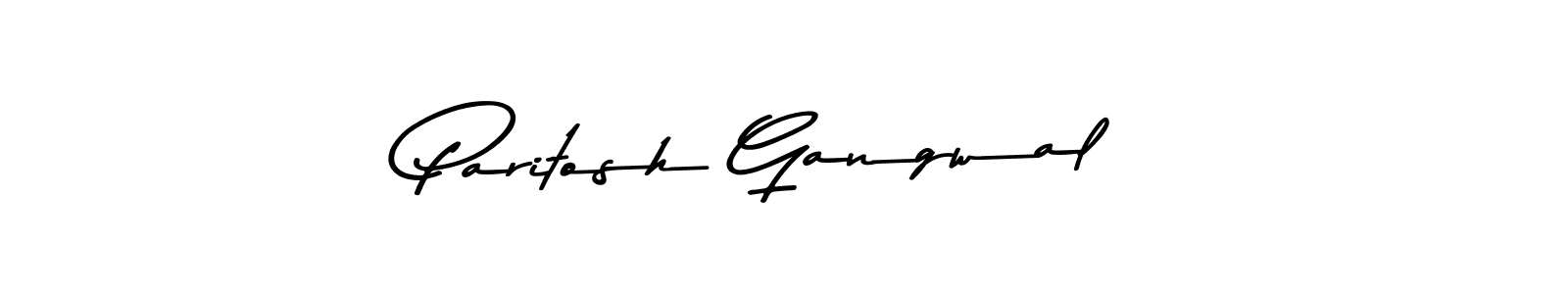 Make a beautiful signature design for name Paritosh Gangwal. With this signature (Asem Kandis PERSONAL USE) style, you can create a handwritten signature for free. Paritosh Gangwal signature style 9 images and pictures png