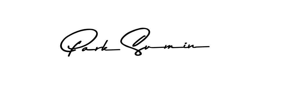 How to make Park Sumin name signature. Use Asem Kandis PERSONAL USE style for creating short signs online. This is the latest handwritten sign. Park Sumin signature style 9 images and pictures png