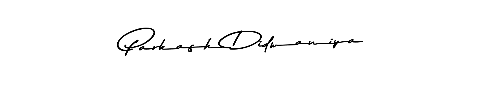 Create a beautiful signature design for name Parkash Didwaniya. With this signature (Asem Kandis PERSONAL USE) fonts, you can make a handwritten signature for free. Parkash Didwaniya signature style 9 images and pictures png