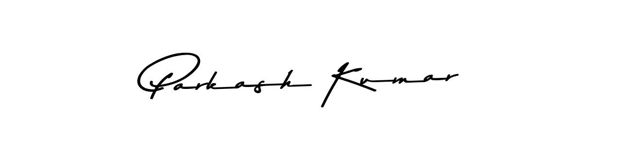 Create a beautiful signature design for name Parkash Kumar. With this signature (Asem Kandis PERSONAL USE) fonts, you can make a handwritten signature for free. Parkash Kumar signature style 9 images and pictures png