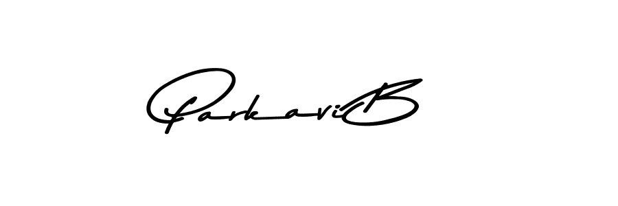How to make Parkavi B signature? Asem Kandis PERSONAL USE is a professional autograph style. Create handwritten signature for Parkavi B name. Parkavi B signature style 9 images and pictures png