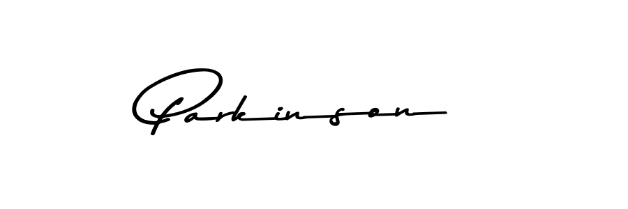 Create a beautiful signature design for name Parkinson. With this signature (Asem Kandis PERSONAL USE) fonts, you can make a handwritten signature for free. Parkinson signature style 9 images and pictures png