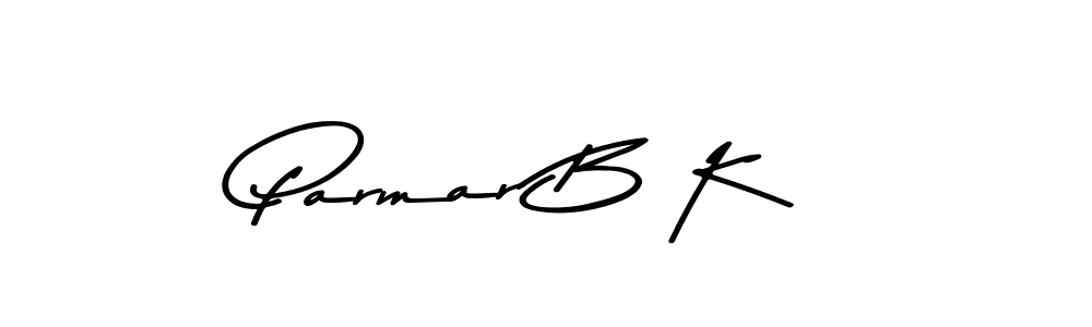How to make Parmar B K signature? Asem Kandis PERSONAL USE is a professional autograph style. Create handwritten signature for Parmar B K name. Parmar B K signature style 9 images and pictures png