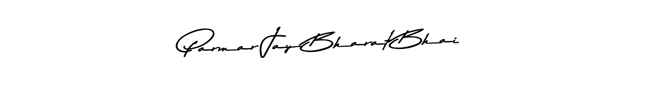 How to make Parmar Jay Bharat Bhai name signature. Use Asem Kandis PERSONAL USE style for creating short signs online. This is the latest handwritten sign. Parmar Jay Bharat Bhai signature style 9 images and pictures png