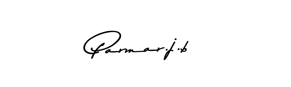 Make a beautiful signature design for name Parmar.j.b. With this signature (Asem Kandis PERSONAL USE) style, you can create a handwritten signature for free. Parmar.j.b signature style 9 images and pictures png