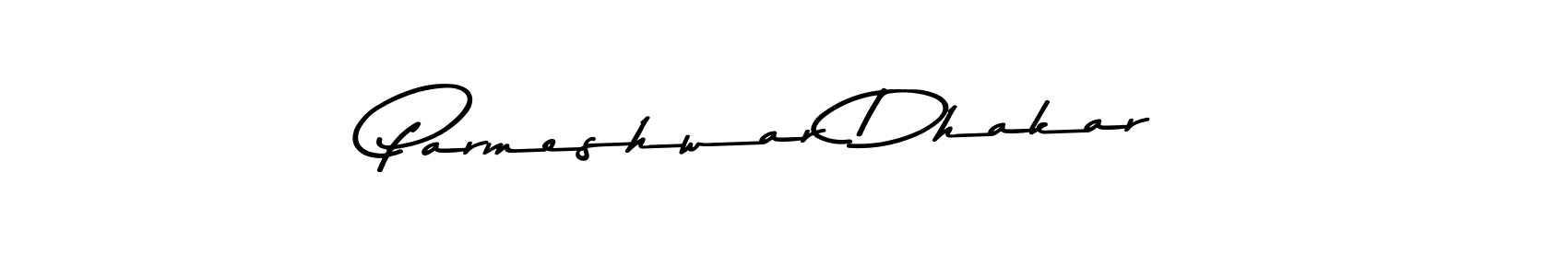 Create a beautiful signature design for name Parmeshwar Dhakar. With this signature (Asem Kandis PERSONAL USE) fonts, you can make a handwritten signature for free. Parmeshwar Dhakar signature style 9 images and pictures png