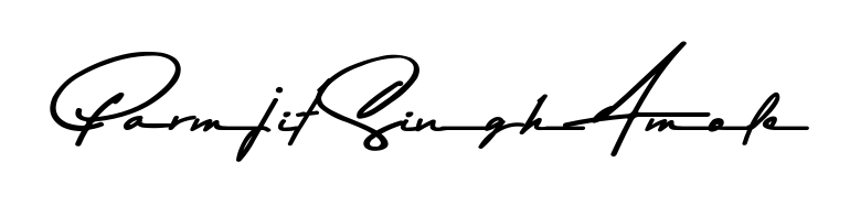 See photos of Parmjit Singh Amole official signature. Check more albums & portfolios. Read reviews & check more about Asem Kandis PERSONAL USE font. Parmjit Singh Amole signature style 9 images and pictures png