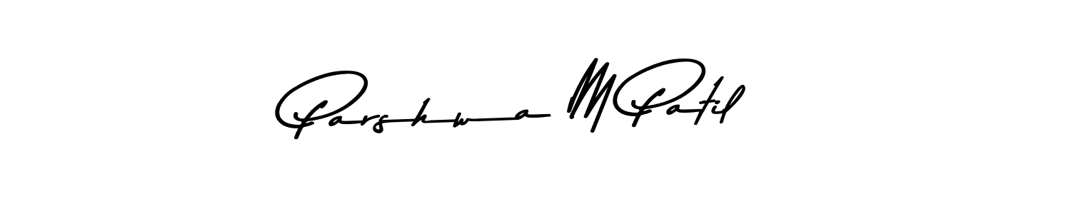 Also You can easily find your signature by using the search form. We will create Parshwa M Patil name handwritten signature images for you free of cost using Asem Kandis PERSONAL USE sign style. Parshwa M Patil signature style 9 images and pictures png