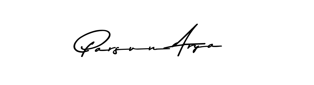 Make a beautiful signature design for name Parsun Arya. With this signature (Asem Kandis PERSONAL USE) style, you can create a handwritten signature for free. Parsun Arya signature style 9 images and pictures png