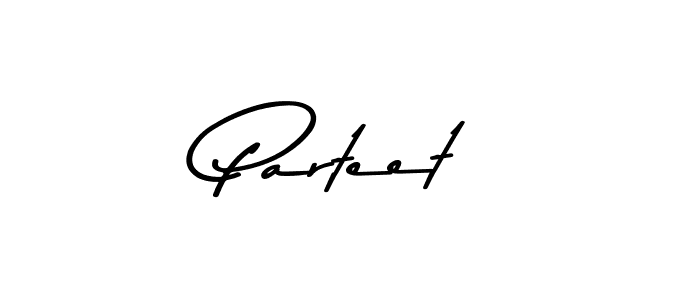 How to make Parteet name signature. Use Asem Kandis PERSONAL USE style for creating short signs online. This is the latest handwritten sign. Parteet signature style 9 images and pictures png