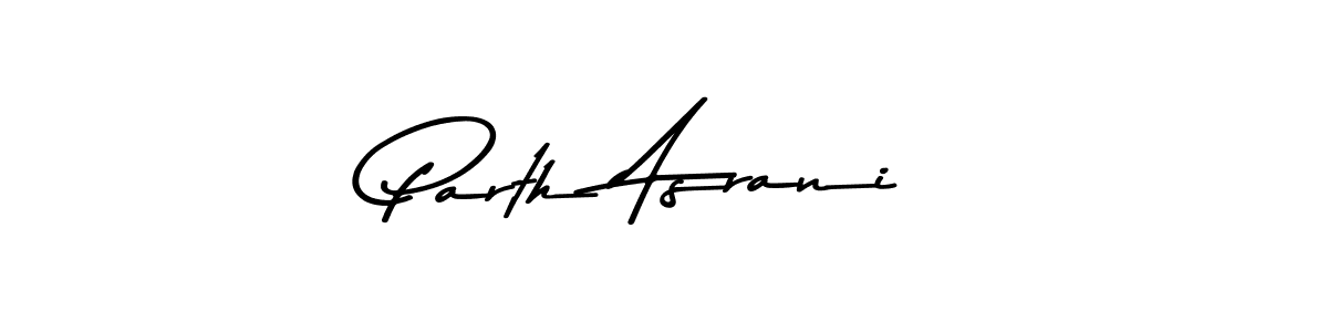 Also we have Parth Asrani name is the best signature style. Create professional handwritten signature collection using Asem Kandis PERSONAL USE autograph style. Parth Asrani signature style 9 images and pictures png