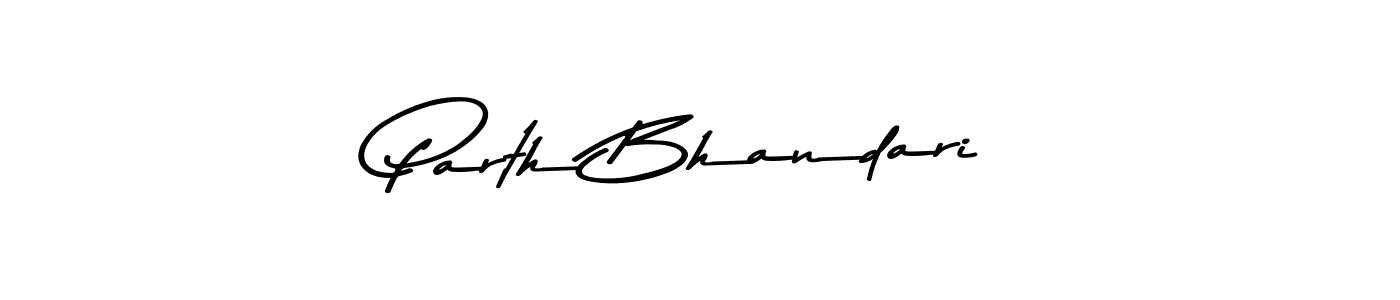 Use a signature maker to create a handwritten signature online. With this signature software, you can design (Asem Kandis PERSONAL USE) your own signature for name Parth Bhandari. Parth Bhandari signature style 9 images and pictures png