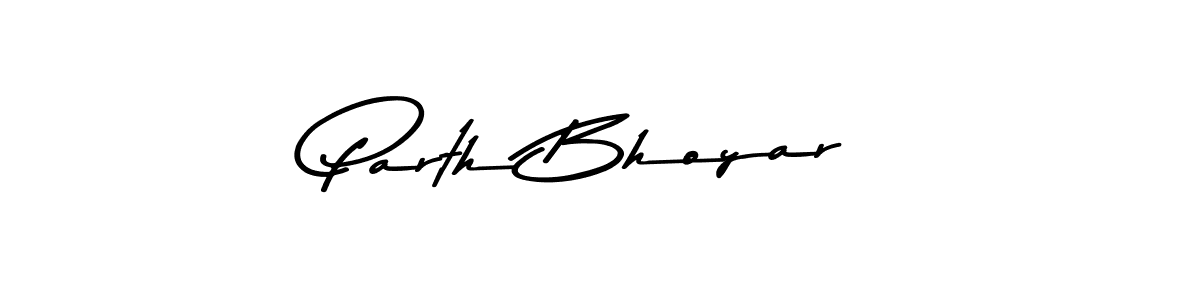 Design your own signature with our free online signature maker. With this signature software, you can create a handwritten (Asem Kandis PERSONAL USE) signature for name Parth Bhoyar. Parth Bhoyar signature style 9 images and pictures png
