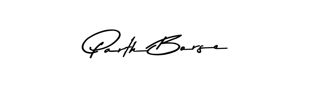 Parth Borse stylish signature style. Best Handwritten Sign (Asem Kandis PERSONAL USE) for my name. Handwritten Signature Collection Ideas for my name Parth Borse. Parth Borse signature style 9 images and pictures png