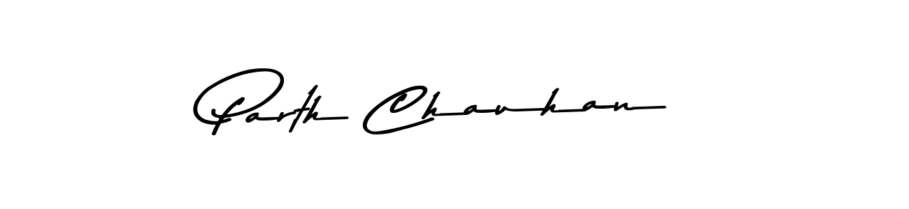Design your own signature with our free online signature maker. With this signature software, you can create a handwritten (Asem Kandis PERSONAL USE) signature for name Parth Chauhan. Parth Chauhan signature style 9 images and pictures png
