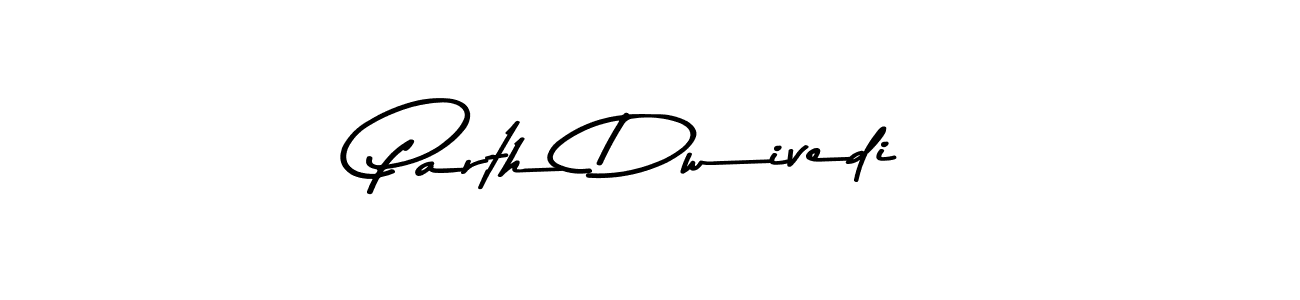 How to make Parth Dwivedi name signature. Use Asem Kandis PERSONAL USE style for creating short signs online. This is the latest handwritten sign. Parth Dwivedi signature style 9 images and pictures png