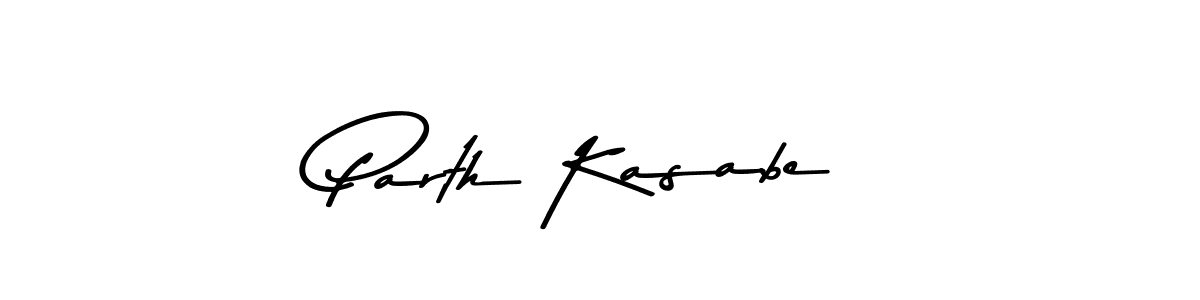 Design your own signature with our free online signature maker. With this signature software, you can create a handwritten (Asem Kandis PERSONAL USE) signature for name Parth Kasabe. Parth Kasabe signature style 9 images and pictures png