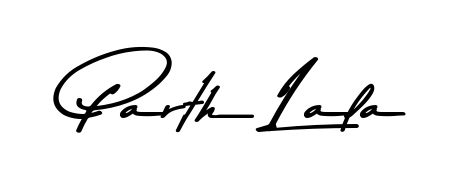 Download transparent PNG signature for name Parth Lala styled with Asem Kandis PERSONAL USE font. Ready to paste directly into PDF and Word agreements. Parth Lala signature style 9 images and pictures png