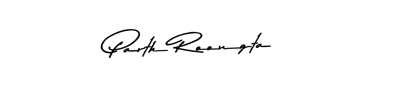 Parth Roongta stylish signature style. Best Handwritten Sign (Asem Kandis PERSONAL USE) for my name. Handwritten Signature Collection Ideas for my name Parth Roongta. Parth Roongta signature style 9 images and pictures png