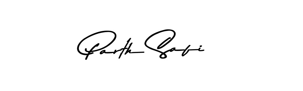 Create a beautiful signature design for name Parth Safi. With this signature (Asem Kandis PERSONAL USE) fonts, you can make a handwritten signature for free. Parth Safi signature style 9 images and pictures png