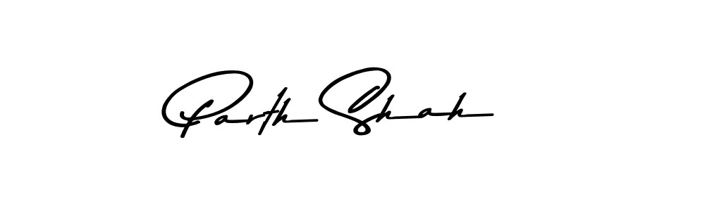 Design your own signature with our free online signature maker. With this signature software, you can create a handwritten (Asem Kandis PERSONAL USE) signature for name Parth Shah. Parth Shah signature style 9 images and pictures png