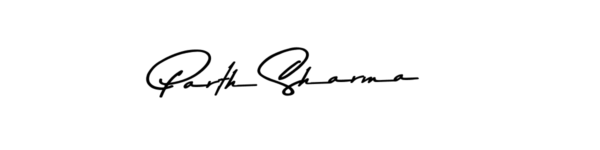 Make a beautiful signature design for name Parth Sharma. With this signature (Asem Kandis PERSONAL USE) style, you can create a handwritten signature for free. Parth Sharma signature style 9 images and pictures png